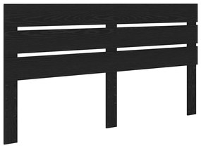 vidaXL Κεφαλάρι Μαύρη Οξυά 160 cm Επεξεργασμένο ξύλο