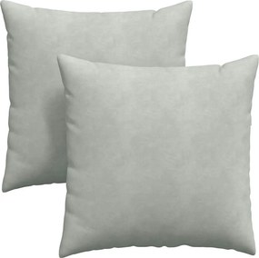 vidaXL Μαξιλάρι Καναπέ 2 pcs Ανοιχτό γκρι 60 x 60 cm