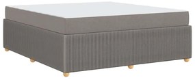 vidaXL Σκελετός κρεβατιού με στρώμα Taupe 180 x 200 cm ύφασμα