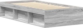 vidaXL Πλαίσιο Κρεβατιού Γκρι Sonoma 100x200 εκ.