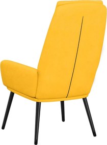 vidaXL Πολυθρόνα Relax Κίτρινο Μουσταρδί Υφασμάτινη