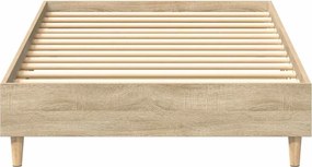 vidaXL Πλαίσιο κρεβατιού χωρίς στρώμα Sonoma Oak 90x190 cm