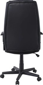 BF1410 Πολυθρόνα Γραφείου Διευθυντή Pu Μαύρο   1τμχ