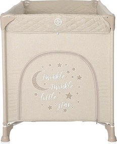 BABY COT NOEMI 1 LAYER FOG BEIGE STAR