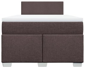 ΚΡΕΒΑΤΙ BOXSPRING ΜΕ ΣΤΡΩΜΑ ΣΚΟΥΡΟ ΚΑΦΕ 120X200 ΕΚ. ΥΦΑΣΜΑΤΙΝΟ 3288151