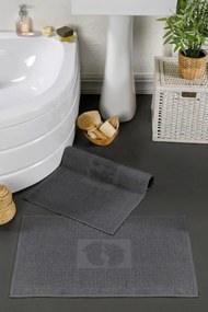 Σετ 2 τεμαχίων πετσέτες ποδιών 50x70 cm - Ανθρακί 50 x 70