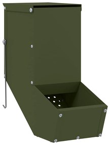 vidaXL Ταΐστρα Χαμστεριών Ελιά Πράσινη 12,5 x 26 x 28,5 εκ