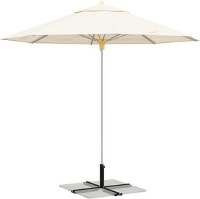 vidaXL βάση παρασόλ cross frame Μαύρο Ατσάλι for 25–50 χιλιοστά Pole