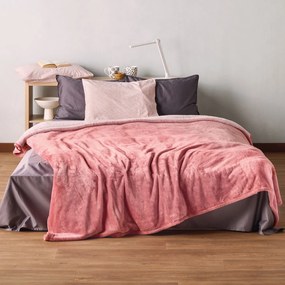 Κουβέρτα Βελουτέ King Size (240x260) Kentia Loft Yolanda 14 Pink