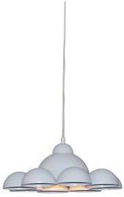 Φωτιστικό Οροφής  HL-3591-M CONALL WHITE PENDANT - Μέταλλο - 77-4129