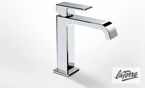 Μπαταρία Νιπτήρα με Αυτόματη Βαλβίδα Profili-Plus La Torre Chrome 46001-100