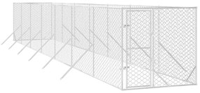 Κλουβί Σκύλου Εξωτερ. Χώρου Ασημί 2x14x2 μ. από Γαλβαν. Ατσάλι - Ασήμι