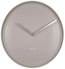 Ρολόι Τοίχου Plate KA5786GY Φ35cm Grey Karlsson Porcelain