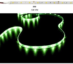 Adeleq Ταινία Led 5 Μέτρα 12Vdc 7.2W Και 30Led Ανά Μέτρο Ip54 Πράσινο 30-3412215