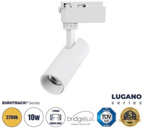 Μονοφασικό Φωτιστικό Σποτ Ράγας 60802 GloboStar-60802-Λευκό 60802