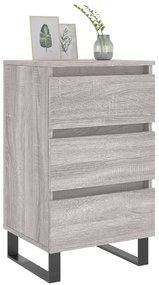 vidaXL Κομοδίνα 2 τεμ. Γκρι Sonoma 40x35x69 εκ. από Επεξεργασμένο Ξύλο