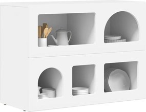 vidaXL Πλαϊνό γραφείο ELST Λευκό 80.5 x 35 x 59 εκ. Επεξεργασμένο ξύλο