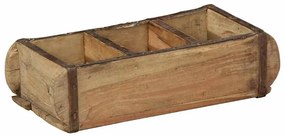 vidaXL Δίσκος με αποθήκευση Καφέ 30 x 14 x 9 εκ