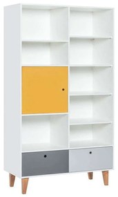 Βιβλιοθήκη Παιδική Concept Plus 16801759 105x45x201,3cm Multi-Yellow