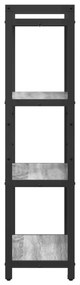 vidaXL Βιβλιοθήκη Γκρι sonoma 60 x 30 x 118 εκ Επεξεργασμένο ξύλο