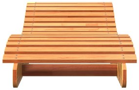 vidaXL Ξαπλώστρα Καφέ Κεριού 205x60x31,5 εκ. από Μασίφ Ξύλο Πεύκου