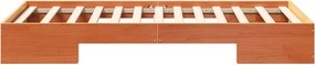 vidaXL Σκελετός Κρεβατιού Καφέ 90 x 200 cm