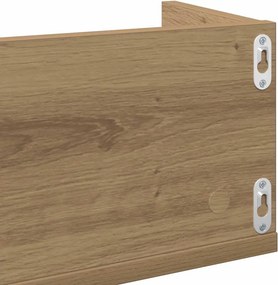 vidaXL Ραφιέρα Τοίχου CD Τεχνίτης Δρυς 100x18x18 εκ Επεξεργασμένο Ξύλο