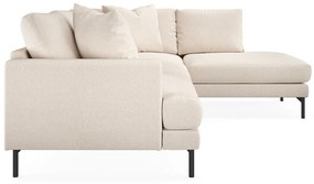 Γωνιακός Καναπές Seattle T103, Beige, 294x200x91cm, 133 kg, Πόδια: Μέταλλο | Epipla1.gr