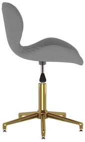 vidaXL 335041  Swivel Dining Chair Dark Grey Velvet