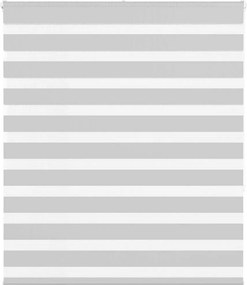 vidaXL Ζέβρα τυφλή Ανοιχτό Γκρι Πλάτος υφάσματος 120,9 εκ. Πολυεστέρας