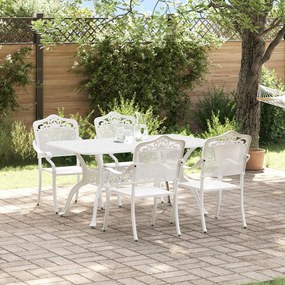 vidaXL Σετ 3 Λευκό Χυτό Αλουμίνιο 150x90x72 εκ Ανθεκτικό