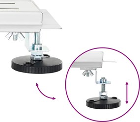 vidaXL Αποχέτευση Ντους με Γυάλινη Κάλυψη και 360° Σιφώνι Ασημί 80 cm