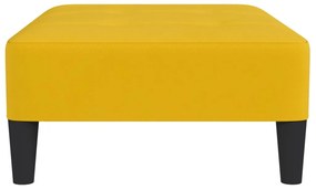 vidaXL Υποπόδιο Κίτρινο 78 x 56 x 32 εκ. Βελούδινο