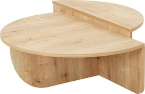 Τραπεζάκι Σαλονιού Sapphire Δρυς MEVAL 90x60x30