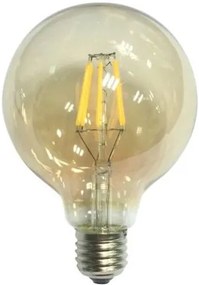 Λαμπτήρας LED Filament E27 Globe 6W 2700K Dimmable Amber G95