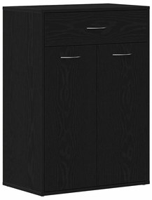 vidaXL Ντουλάπι Παπουτσιών Μαύρο Δρυς 60x35x84 εκ από Ξύλο