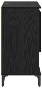 vidaXL Πλαϊνό γραφείο Μαύρη δρυς 60 x 35 x 70 cm Επεξεργασμένο ξύλο