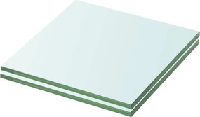 vidaXL Ράφια Πάνελ 2 τεμ. Διάφανα 20 x 15 εκ. Γυάλινα