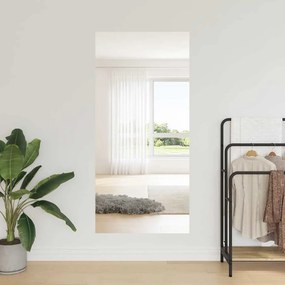 vidaXL Αυτοκολλητική μεμβράνη καθρέφτη 45 x 100 εκ 2 τεμ. Ασημί PET