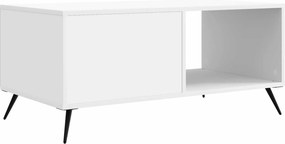 vidaXL Τραπεζάκι σαλονιού Λευκό 90 x 50 x 40 cm Επεξεργασμένο Ξύλο
