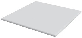 vidaXL Στρώματα Λευκό 200 x 200 cm 100% ύφασμα πολυεστέρα με τζακάρ