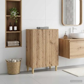 vidaXL Ντουλάπι Αποθήκευσης Μπάνιου DELFT Artisan Δρυς