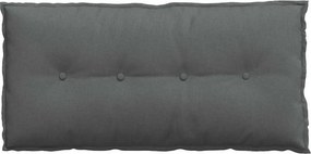 vidaXL Μαξιλάρι Πλάτης Σκούρο Γκρι 100 x 19 x 50 εκ ύφασμα