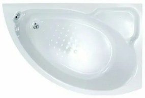 SANITEC 568 Lydia R Γωνιακή Μπανιέρα Δεξιάς Τοποθέτησης Ακρυλική 165x100cm