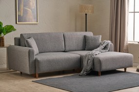 Corner Sofa-Bed Mane Right - Grey Grey