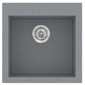 Sanitec Classic 339 Metallic Silver Ένθετος Νεροχύτης 50cm