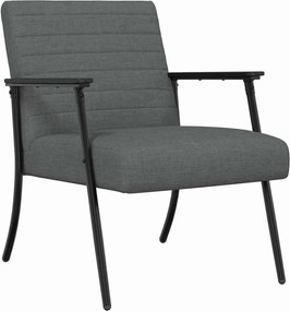 vidaXL Πολυθρόνα Σκούρο Γκρι 59 x 75 x 78 εκ ύφασμα