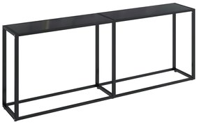 vidaXL Τραπέζι Κονσόλα Μαύρο 200 x 35 x 75,5 εκ. από Ψημένο Γυαλί
