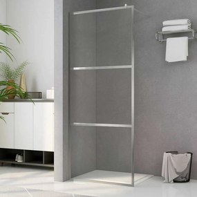 vidaXL Οθόνες ντους Ασημί 100 x 195 cm Γυαλί και Αλουμίνιο