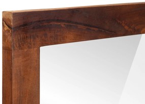 vidaXL Καθρέφτης με καθρέφτη Καφέ, ασημένιο 50 x 2.5 x 70 εκ